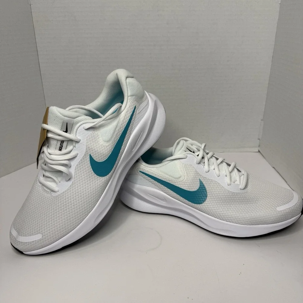 Nike Revolution 7 FB2207-103 White Dusty Cactus Men’s 10.5 Running Shoes NEW
